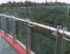 不銹鋼玻璃橋梁護欄 JH-Q08